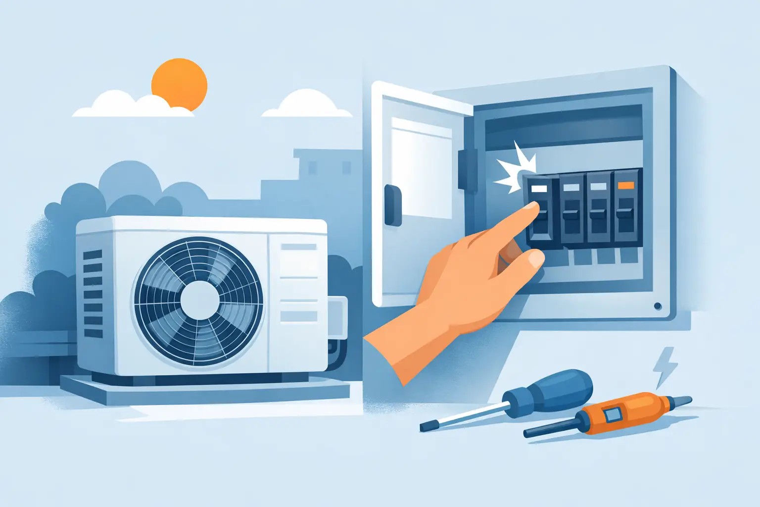 How to Reset a Tripped Air Conditioner Breaker — SMW Refrigeration & Heating, Tempe AZ