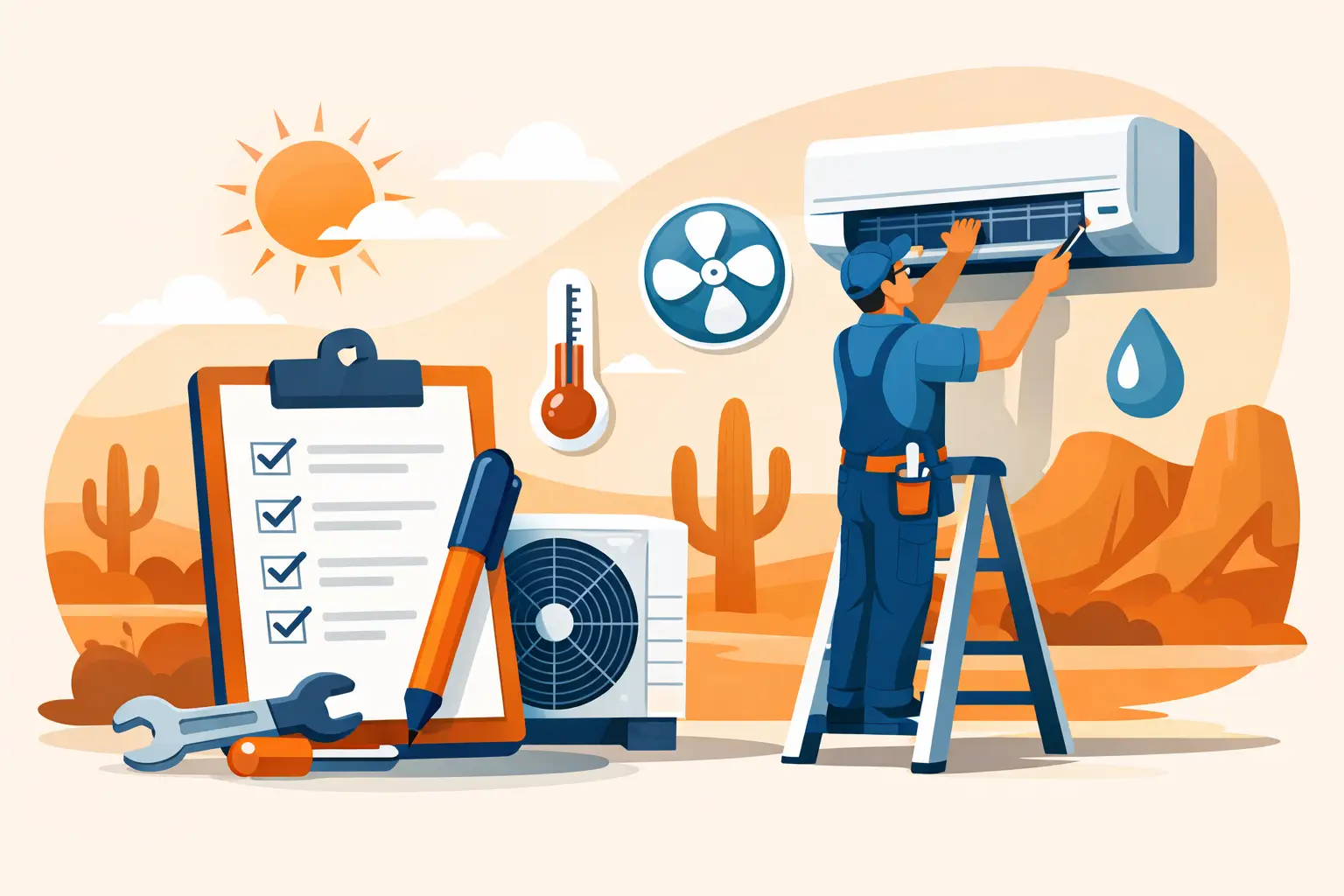 Air Conditioner Maintenance Checklist for Arizona — SMW Refrigeration & Heating, Tempe AZ